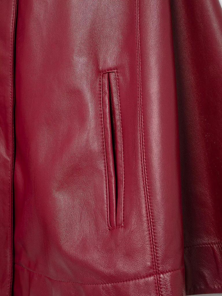 Mode féminine printemps 2025: Manteau Court en Cuir à Fermeture Éclair Style Européen et Américain