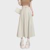 Women's High-Waist A-Line Skirt - Spring/Autumn Korean Style