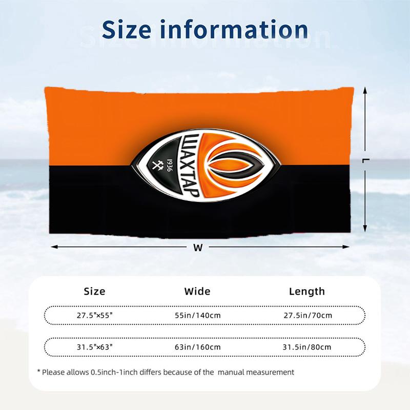 FC Shakhtar Donezk Strandtücher dienen auch als Badetücher Sommer-Essential ein Muss für draußen den Strand und den Pool