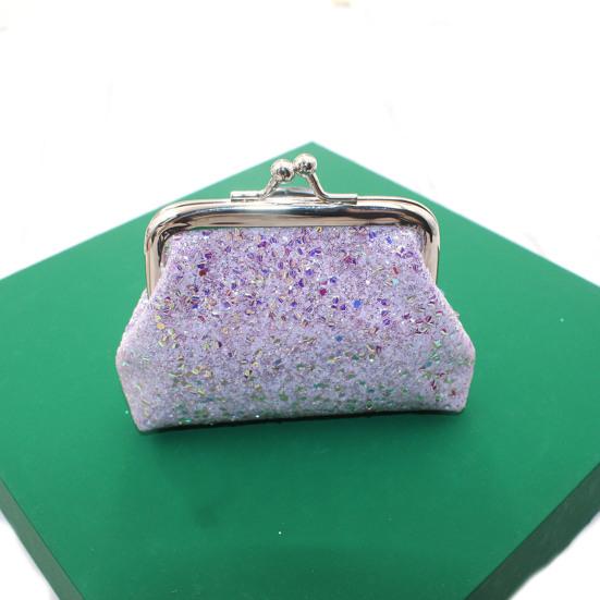 Pailletten Muntzakje, Dames Glitters Muntzakje, Mini Portemonnee met Kiss-Lock Sluiting voor Munten Contant Geld Sieraden