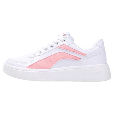 Non-Slip Wear-Resistant Low-Top Skate Shoes Women Sneakers White Pink AGCR470-4