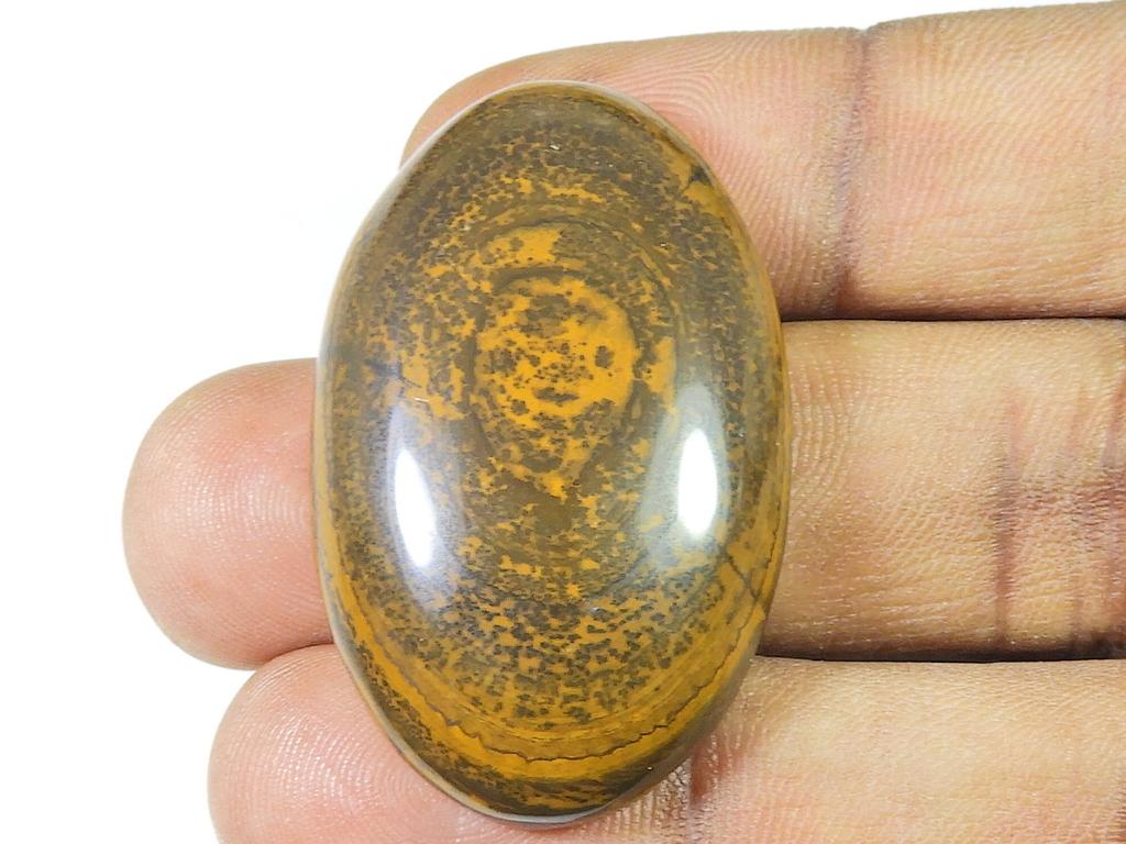 Natural Shiva Tiger Eye Oval Cabochon 40Cts.  Loose Gemstone 24X40X9MM SK-1404
