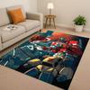 3D T-Transformers Optimus Prime Bumblebee Cartoon Living Room Non-Slip Area Rug Carpet For Bedroom Sofa,Easy Clean Home Doormat