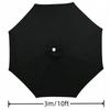Zielony Pokrowiec Zapasowy na Parasol 27m 8 Żeberek Wodoodporny Ogród Podwórko Basen Parasol Wiszący 9FT 10FT 6 Żeberek 8 Żeberek Pokrywa