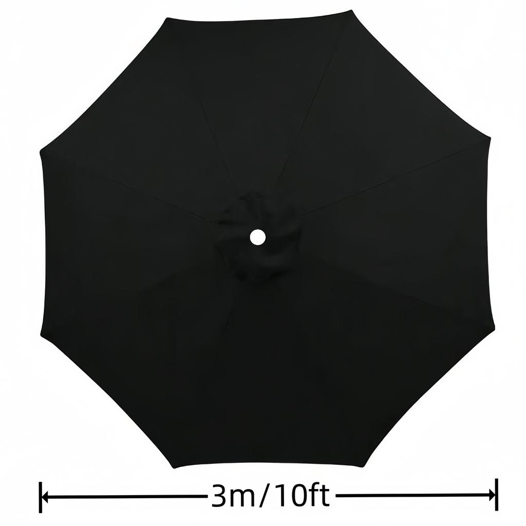 Zielony Pokrowiec Zapasowy na Parasol 27m 8 Żeberek Wodoodporny Ogród Podwórko Basen Parasol Wiszący 9FT 10FT 6 Żeberek 8 Żeberek Pokrywa