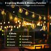 Solar String Lights Outdoor G40 Patio Lights with LED Shatterproof Bulbs,Weatherproof Hanging Lights for Backyard Bistro