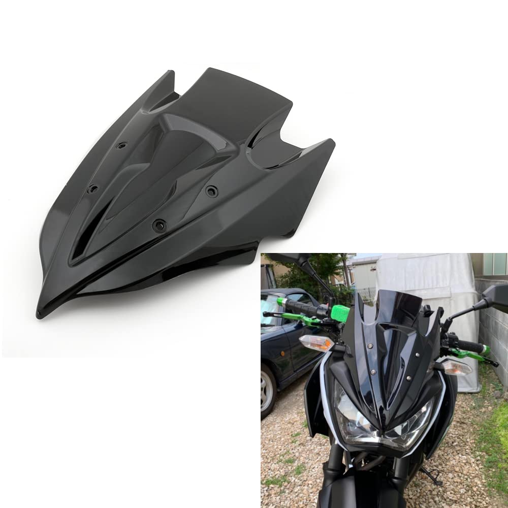YIBO Motorcycle Windshield for Z250/300, Windscreen Modification, Motorcycle Accessories, Windscreen Deflector, Suitable for 13-17 Years