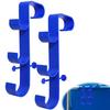 Pool Pole Hook Pool Skimmer Net Holder 3-Hook Pool Pole Hanger Pool Accessories Holder for Above Ground Pools Pool Brush Water Pipe