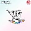 Women's Pendant Bead Component Copper Metal Elephant Charm Bead Component Compatible With Do It Yourself Bracelet High Quality Fine Jewelry Necklace