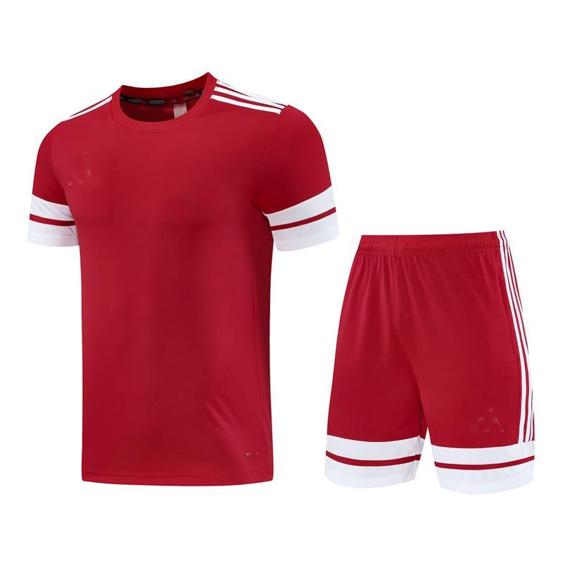 Mens Quick-Dry Sport Set Running Gym Training Short Sleeve Top Shorts Breathable Athletic Wear
