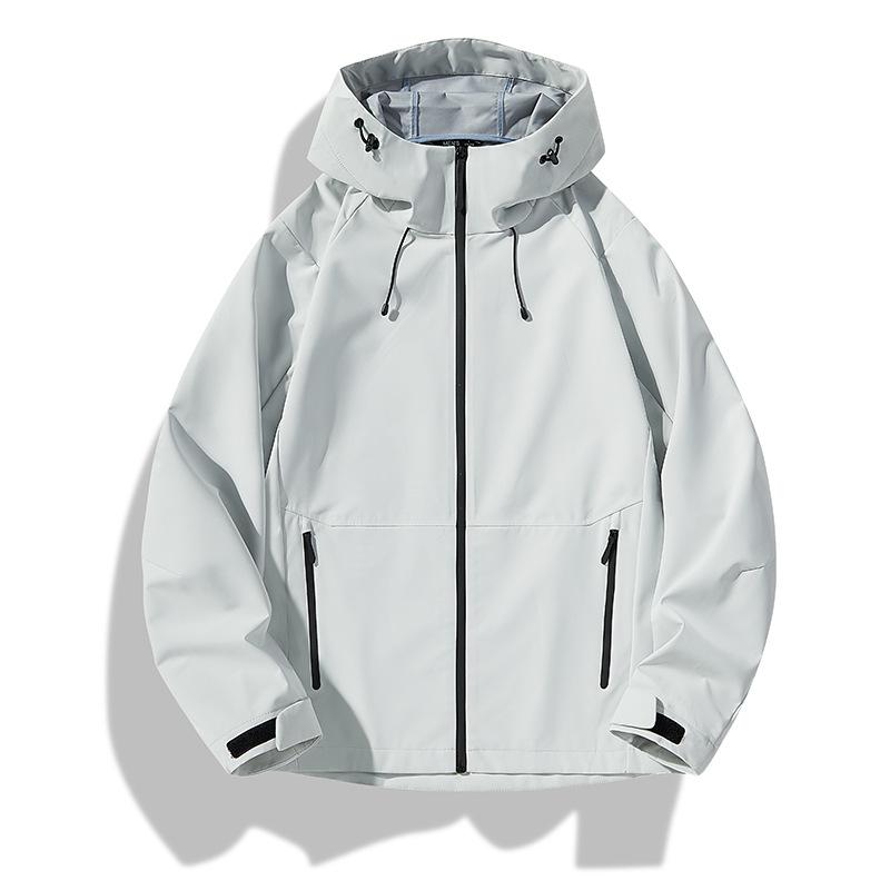 High-Quality Hooded Couple's Windproof, Waterproof Sports Windbreaker for Spring & Autumn