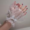 Bowknot Wrist Cuffs For Nails Photography Breathable Glitter Fabric Elastic Cuffs Fashion Accessories