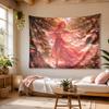 Anime Tapestry Aesthetic Home Decor Pink-Haired Flower Fairy Anime Tapestry Anime Fairy Wall Hanging