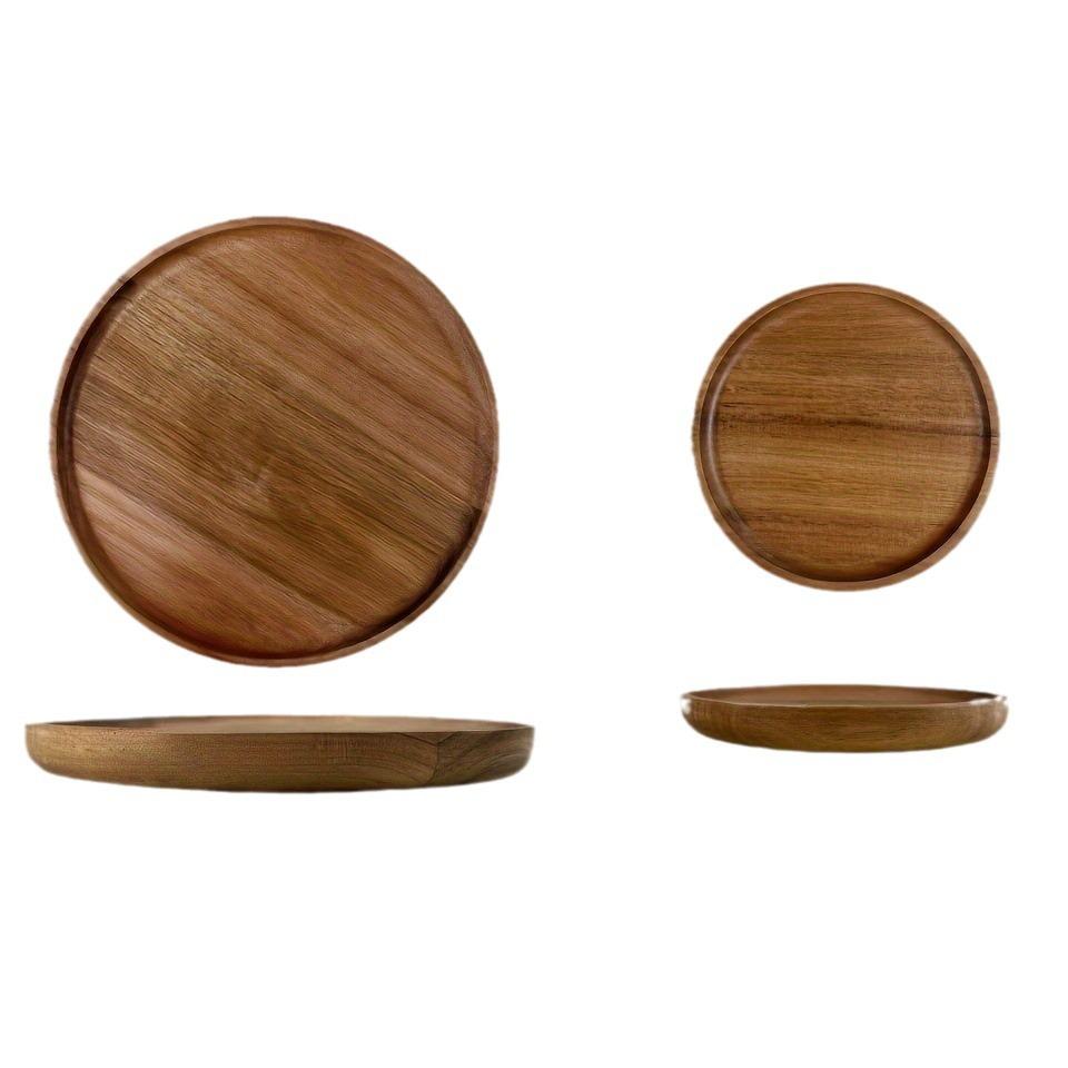 Acacia wood tray, wood fruit tray, tea tray, barbecue dinner , household fruit bread, Dim sum wood