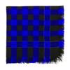Wool Square Scarf with Tassel Decoration Plaid Pattern Women Knitting Scarf Versatile Headscarf Daily Outdoor Wear