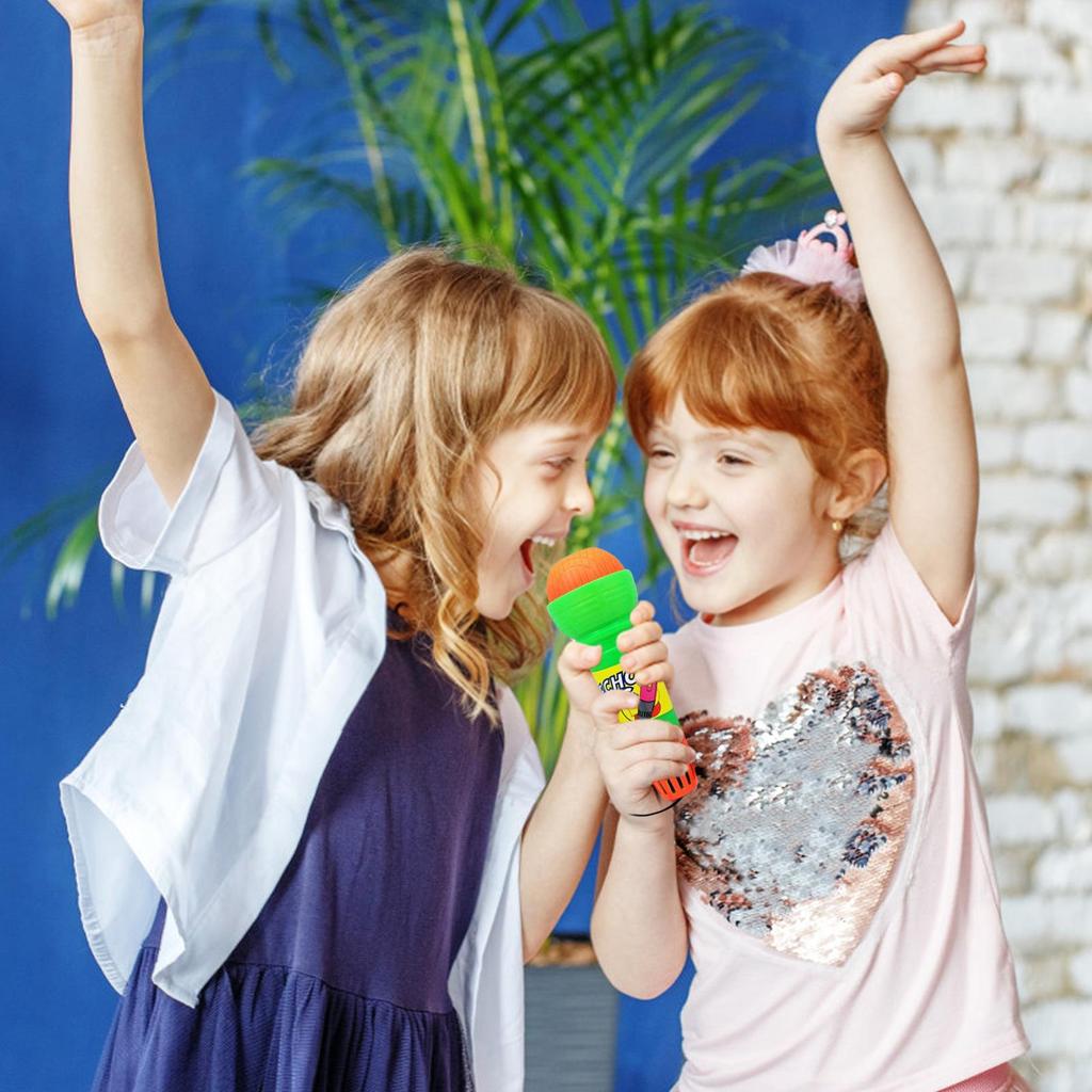 Voice Changing Microphone Toy Echo Microphone Toy Battery-Free Magic Karaoke Mic Toys Toddlers Voice Amplifying Pretend Toy