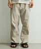 ONNHANS [Elastic Waist] Summer Belted Core Pants_Light Stone