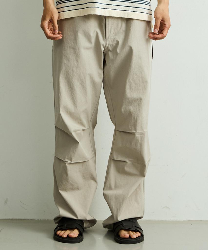 ONNHANS [Elastic Waist] Summer Belted Core Pants_Light Stone