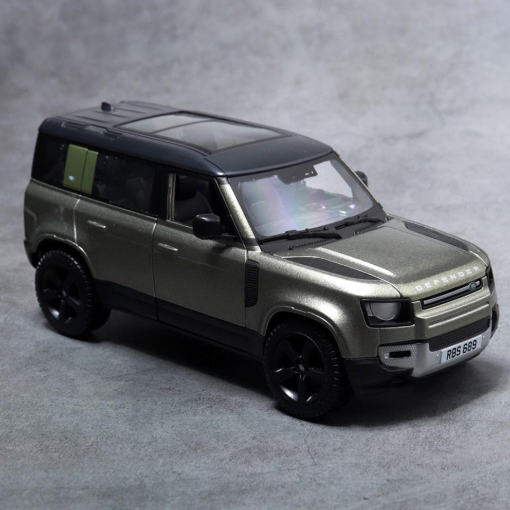 Bburago 1:24 Land Rover Defender 2022 SUV Diecast Model Auto, Zelená
