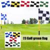 Golf Putting Green Flag With Bright Colors Anti Tear Durability Golf Trainings Flag For Beginners Coaches Drill
