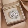 Sunflower Brooch Pin for Women, Rhinestones Inlaid Badge for Dress, Coat, Shawl, Decorative Collar Pin for Mother, Wedding