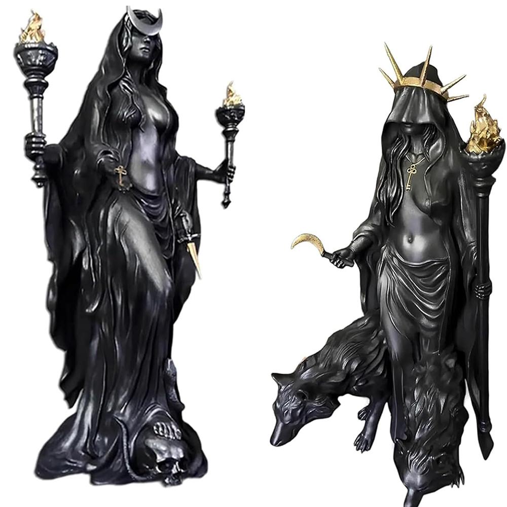 Home Decoration Hecate Greek Witch Statue Figurine Modern Hounds of Magic Resin Sculpture Decor