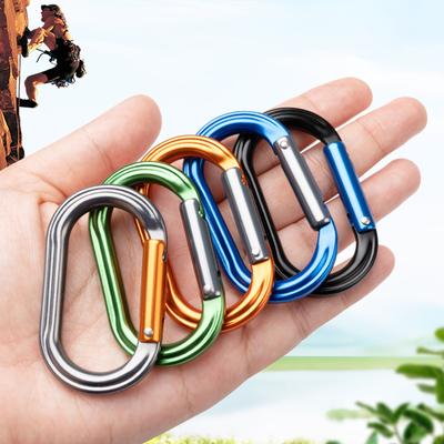 Rock Climbing Carabiner Light Weights Twist Carabiner Hook with Screwgate Spring Snap Keychains Clip Hook Buckle