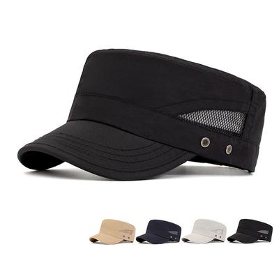 Summer Quick-Drying Flat Hat Men's Outdoor Breathable Sports Cap Mesh Sun Hat