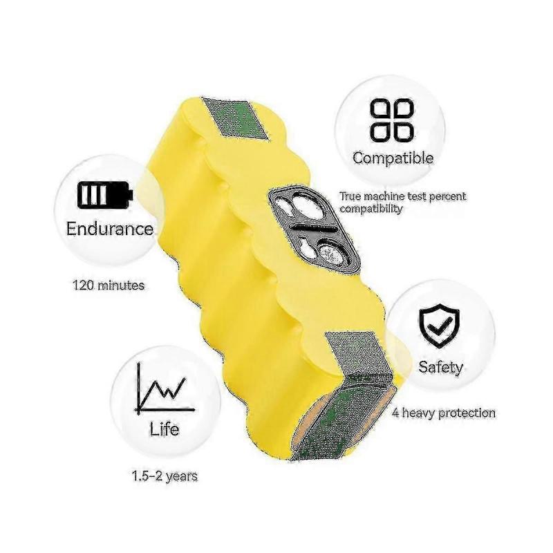 14.4v 6000mah Robot Vacuum Cleaner Battery For 500 600 700 800 900 Series 620 650 770 780 580 Batte TA