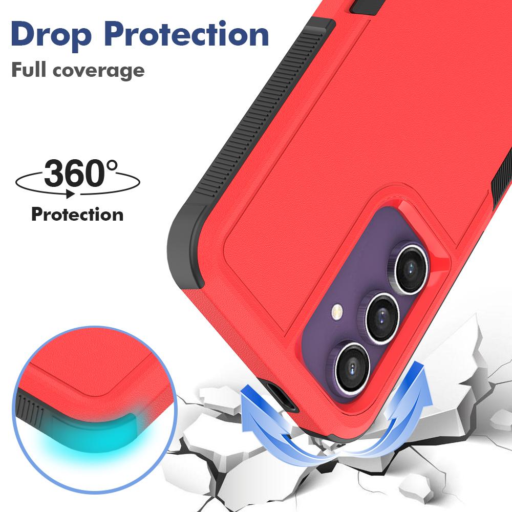 For Samsung Galaxy S24 FE Case 2-in-1 PC+TPU Shockproof Phone Cover