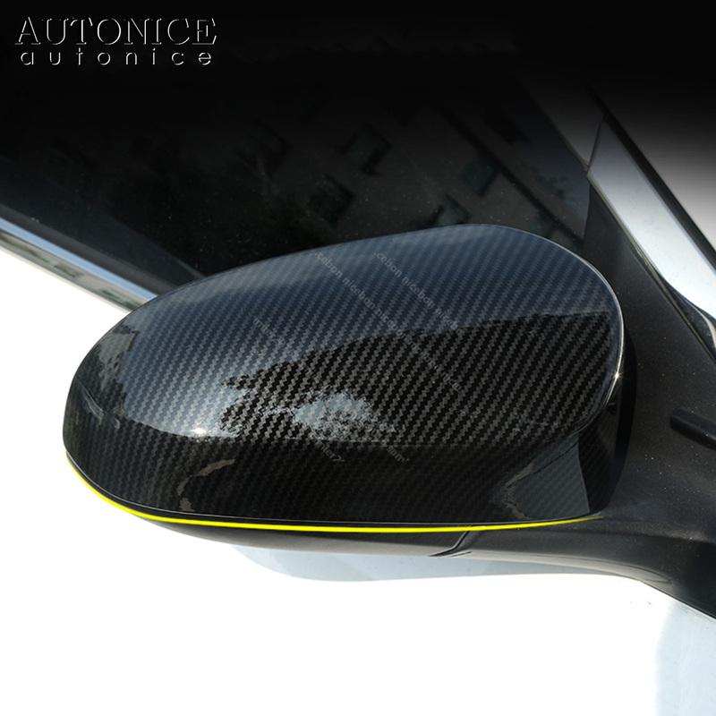 2pc Carbon Fiber Color Rearview Mirrors Cover Fit for Toyota Camry 2012 2013 2014 2015 2016 2017