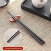 Qianxing Five-corner Melamine Alloy Non-slip Pointed Chopsticks - 10 Pairs