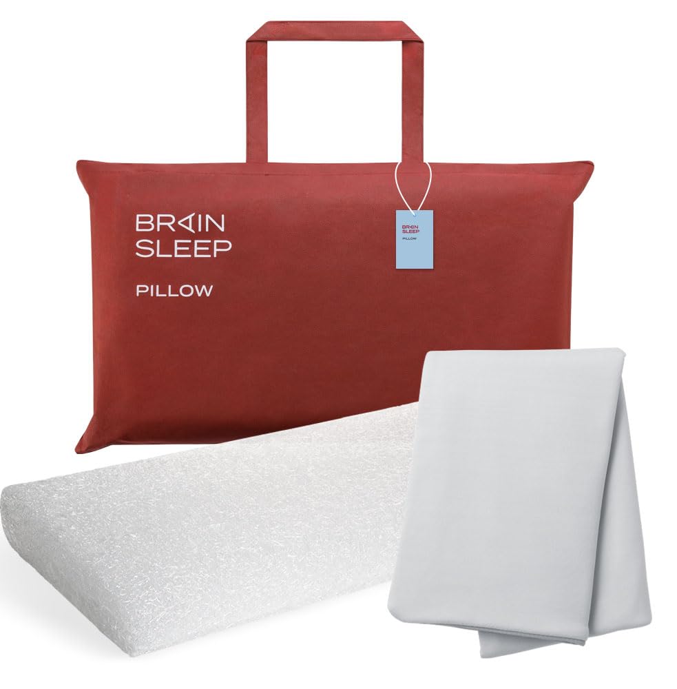 

Brain Sleep Pillow LOW Pillow Cover Sleep Light [BRAIN SLEEP] (9 Gradient) + (Organic Gray)