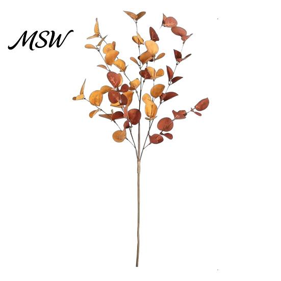 Lifelike Autumn Eucalyptus Leaves Fall Stems, Artificial Leaves, Fake Greenery Branches, Boho Thanksgiving Decor Flowers for Wedding Centerpiece