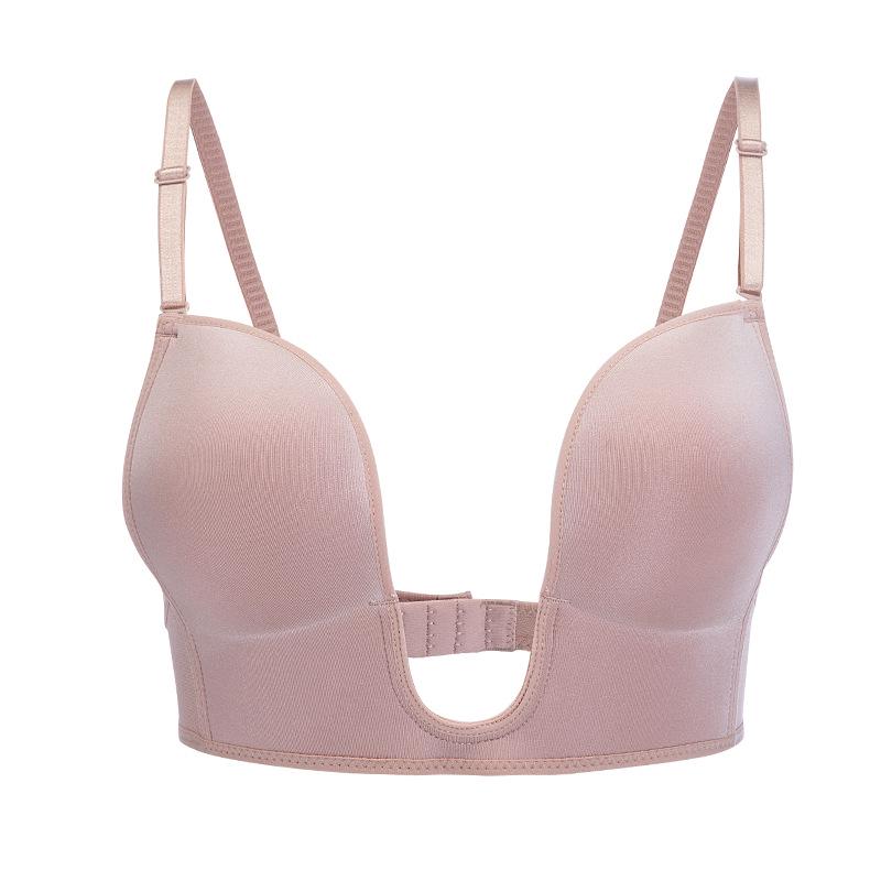 Wire-Free Push-Up Bra: Enhances Shape, Anti-Sag, Beautiful Back Design for a Sleek Look.