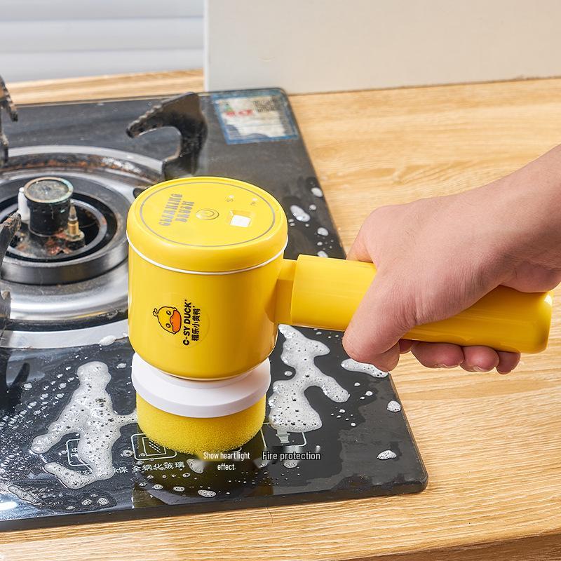 Handheld Multifunctional Electric Cleaning Brush for Kitchen, Bathroom, and Floor