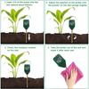 ABS and Metal Soil Moisture Meter Green PH Tester Durable Acidity Alkalinity Test Tool