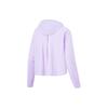 Li Ning Fitness Series UV Protection Lightweight Breathable Solid Color Loose Hoodie Women Hoodies Lilac AWDU476-9