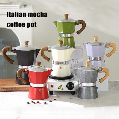 Moka konvička na espresso 150 ml Lehká kávovarná konvička na sporák Snadné použití Italská