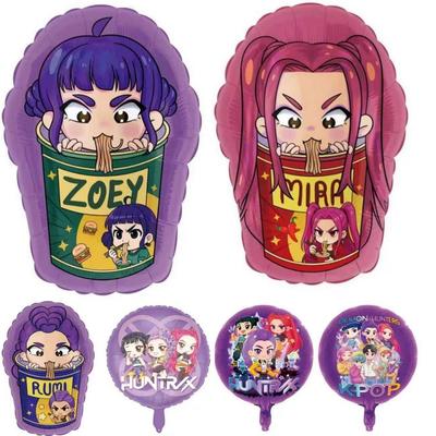 Kpop lovci démonů Balónková párty Narozeninová dekorace Balón Mira Zoey Rumi Figurka Balónková ozdoba Halloween/Vánoce Dětské dárky