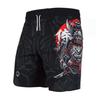 Print Shorts Samurai Japan Dämon Geist Dunkles Training Muay Thai Kickboxen Boxen MMA Unisex Fitnessstudio Fitness Training Schnelltrocknend Elastischer Bund