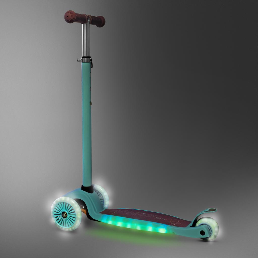 Hulajnoga Dziecięca Fioletowa Nils Fun Hlb1310 Led