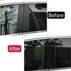 6Pcs Glossy Black Pillar Post Window Covers Trim For Chevrolet Captiva 2009-2018