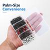 Steel Fishing Line Fasteners, 110 Assorted Rotating Tackle Attachments for Joining Line with Multiple Fishing Accessories During Assembly