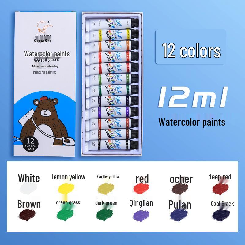 Conjunto de Tintas Aquarela para Iniciantes - 24, 36 ou 48 Cores Paleta Gouache