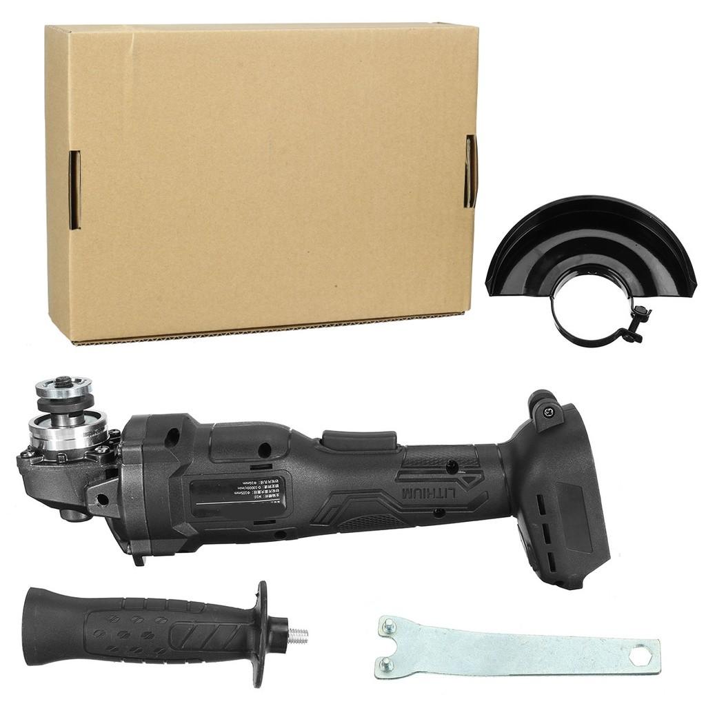 

Бесщеточная аккумуляторная электрическая угловая шлифмашина 288VF Шлифовальная машина 100 мм 220 В Электроинструмент для деревообработки для 18 В аккумулятора Черный Only machine