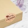 Rose Gold Christmas & New Year Gift Sealing Stickers - Decorative Adhesive Labels
