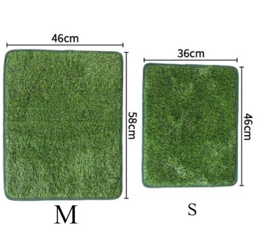 

1PC Simulation Lawn Pet Blanket Washable & Reusable Dog Potty Training Mat - Odor-Control Artificial Grass Pad for Pets 46x36cm зелёный