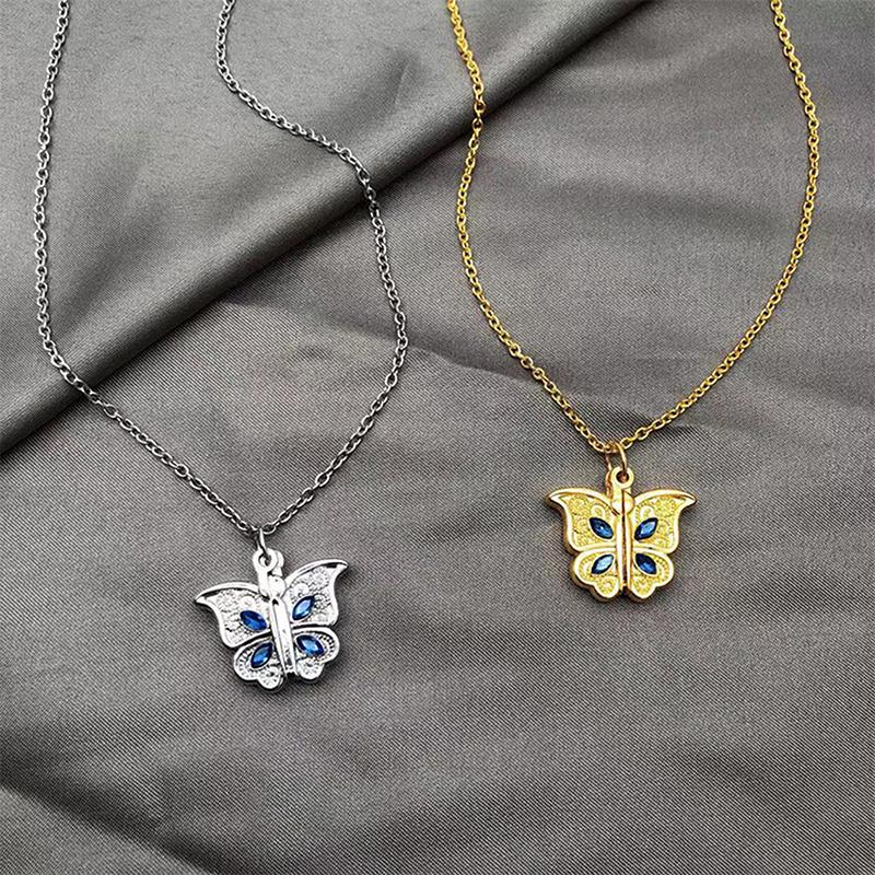 Butterfly I Love You Heart Luckly Butterfly Necklace For Women Girl Birthday