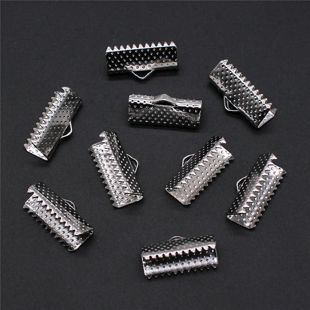 Bandenden Crimp-Clips Antikstil Zubehör für die Schmuckherstellung 8 Größen 4 Farben